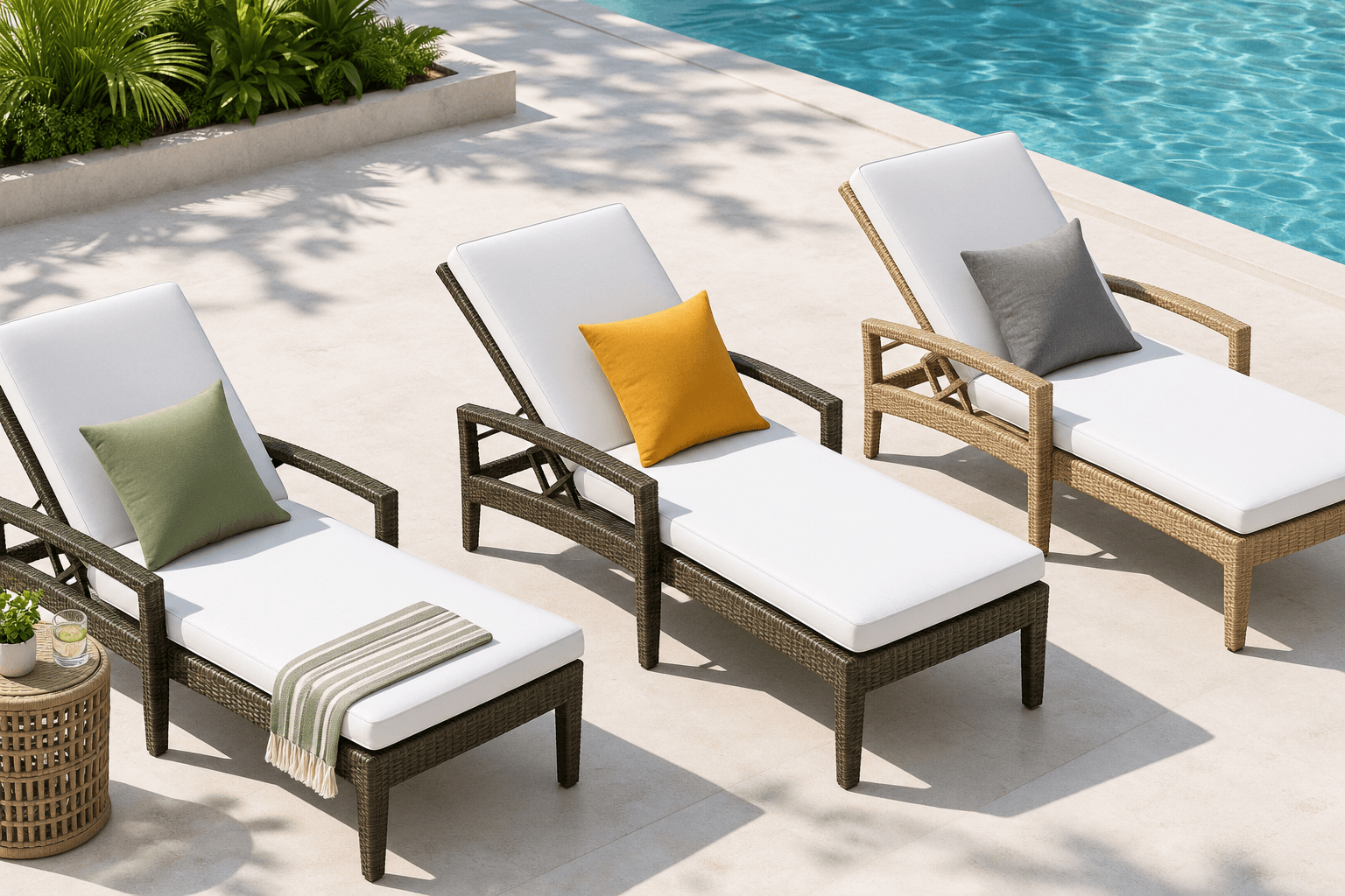 Wicker Sun Lounger