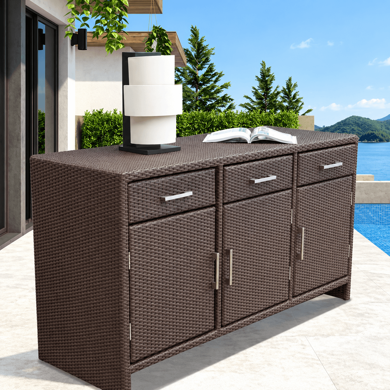 Pool Side Wicker Furniture manufacturer in Goa